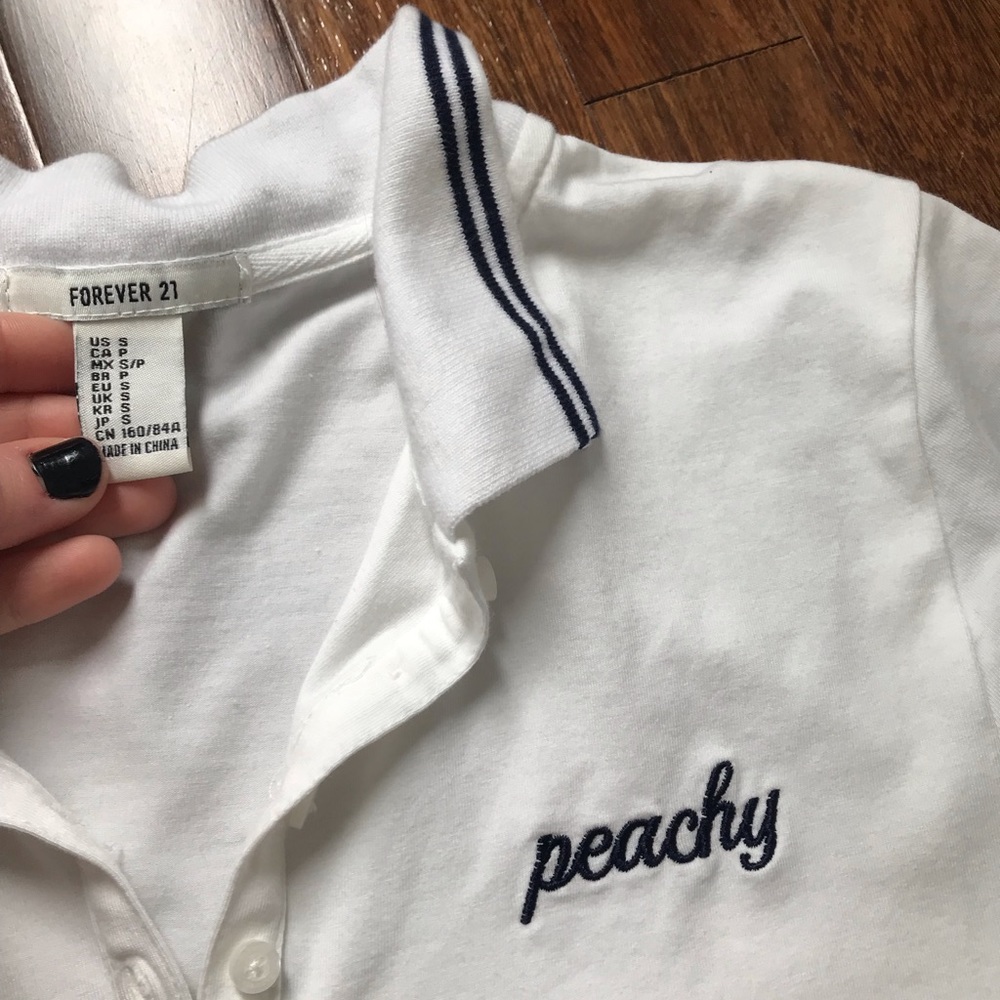 “Peachy” Collard White T